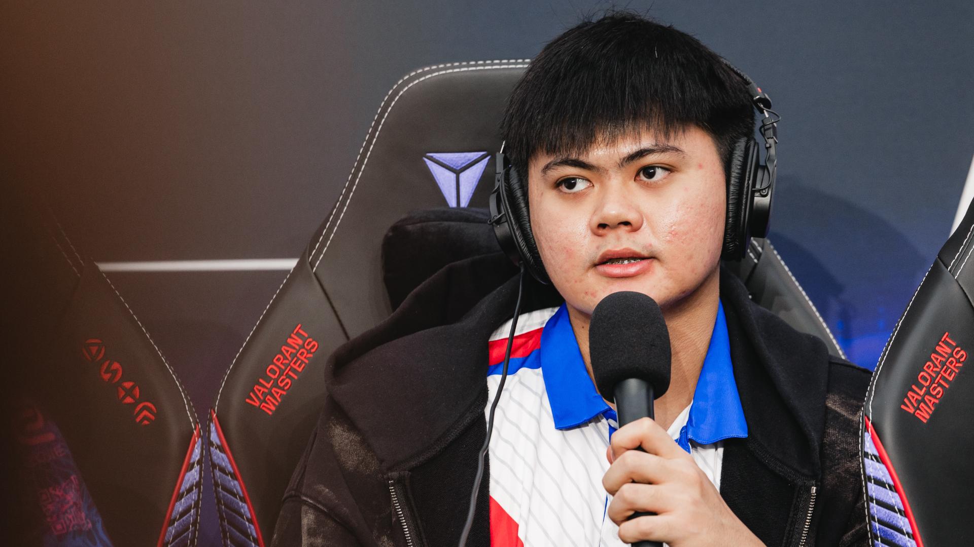 Patmen during the pre tournament press conference. Credit: Colin Young-Wolff/Riot Games