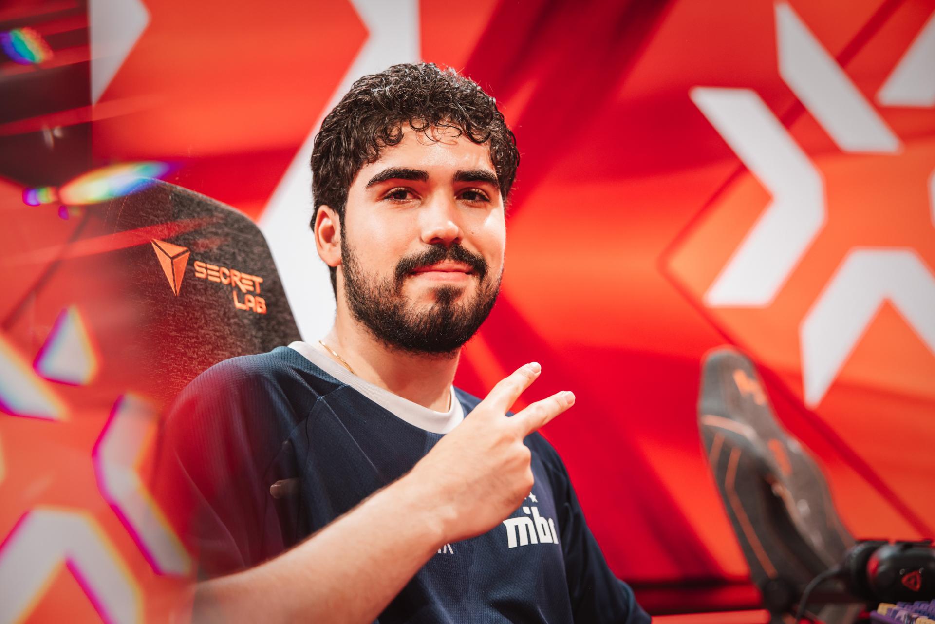 aspas before the game against LEVIATAN. Credit: Colin Young-Wolff/Riot Games