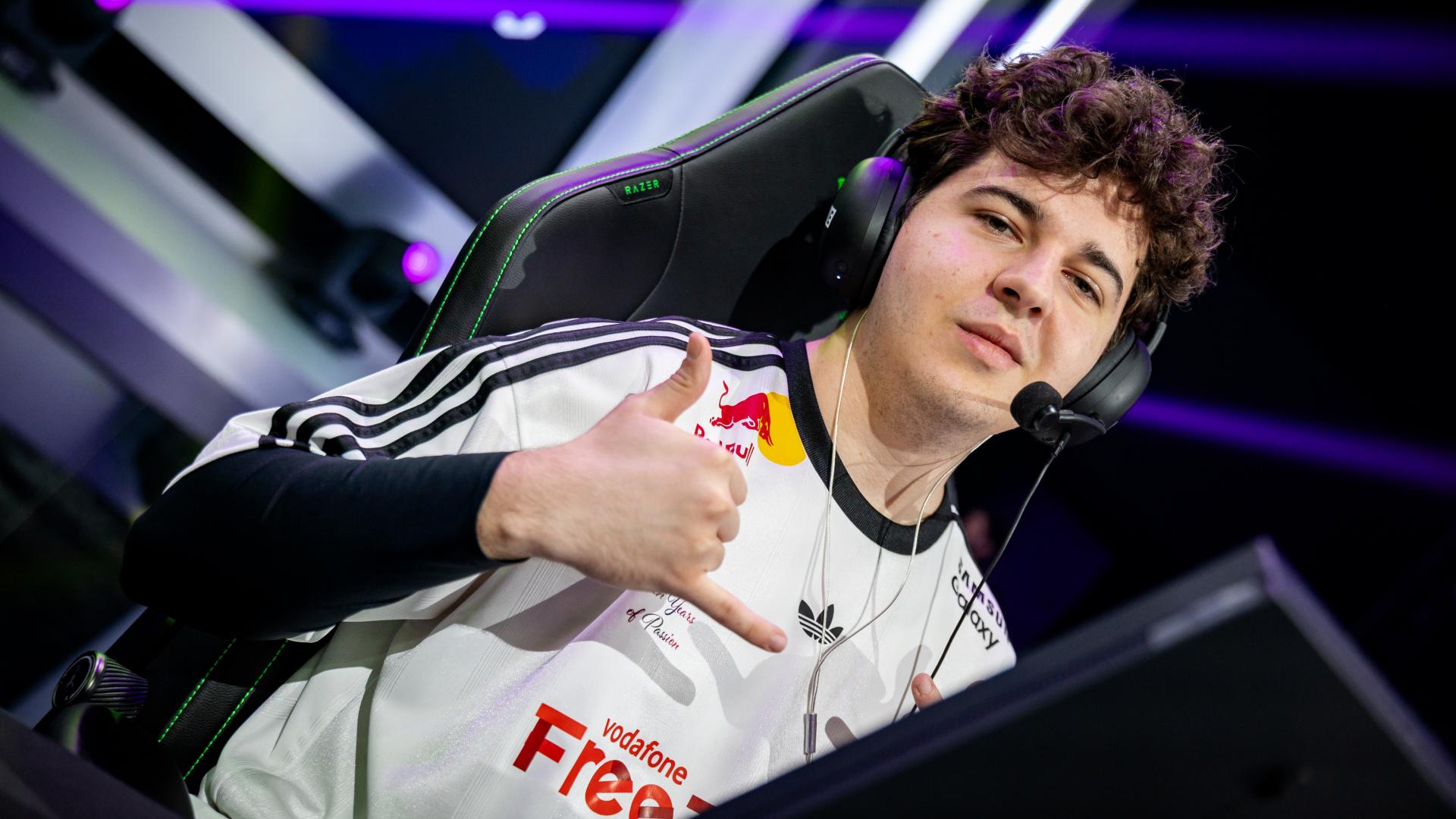 yetujey during the game against Team Heretics. Credit: Wojciech Wandzel