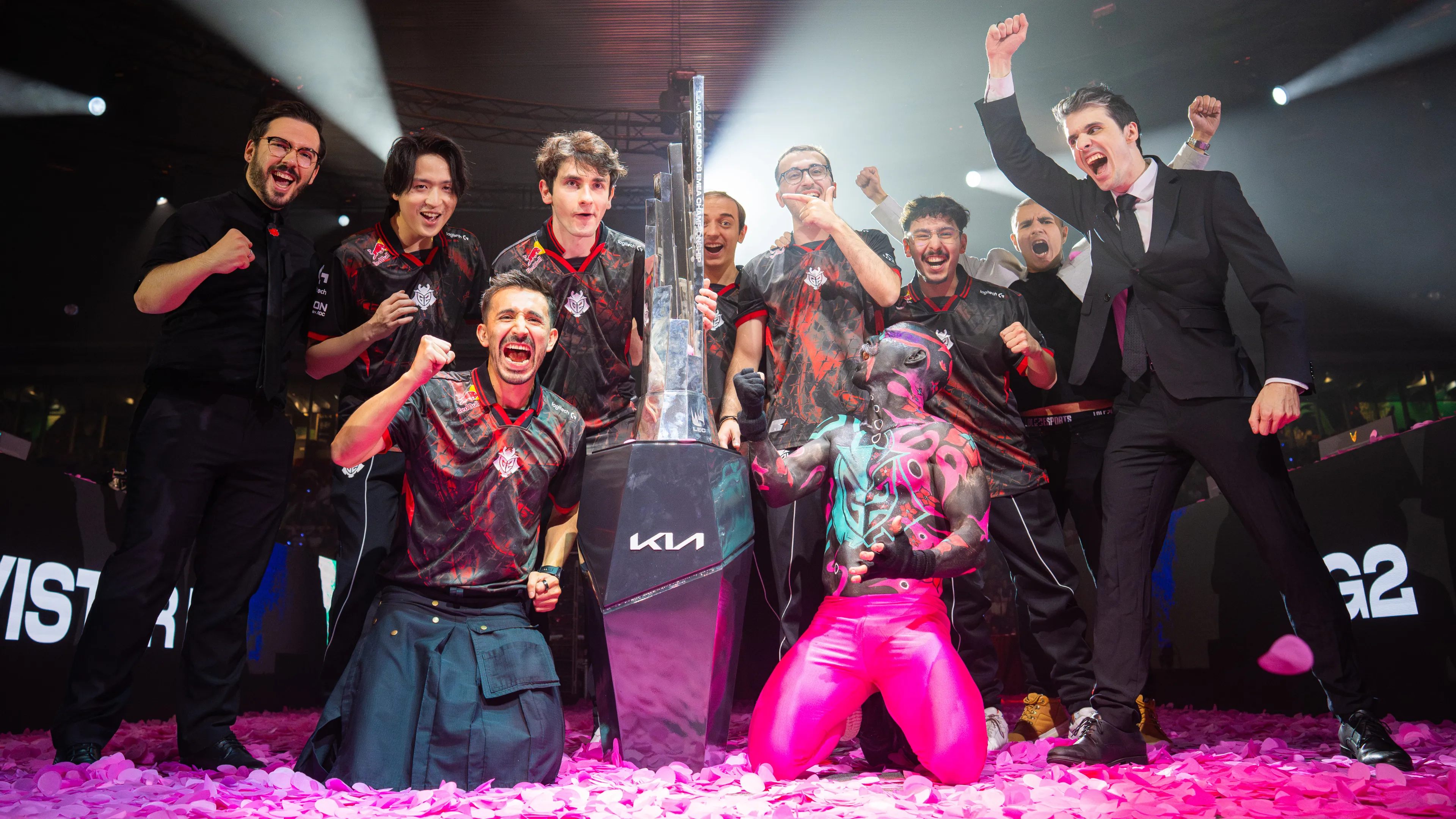 G2 2025 roster winning the LEC Summer split