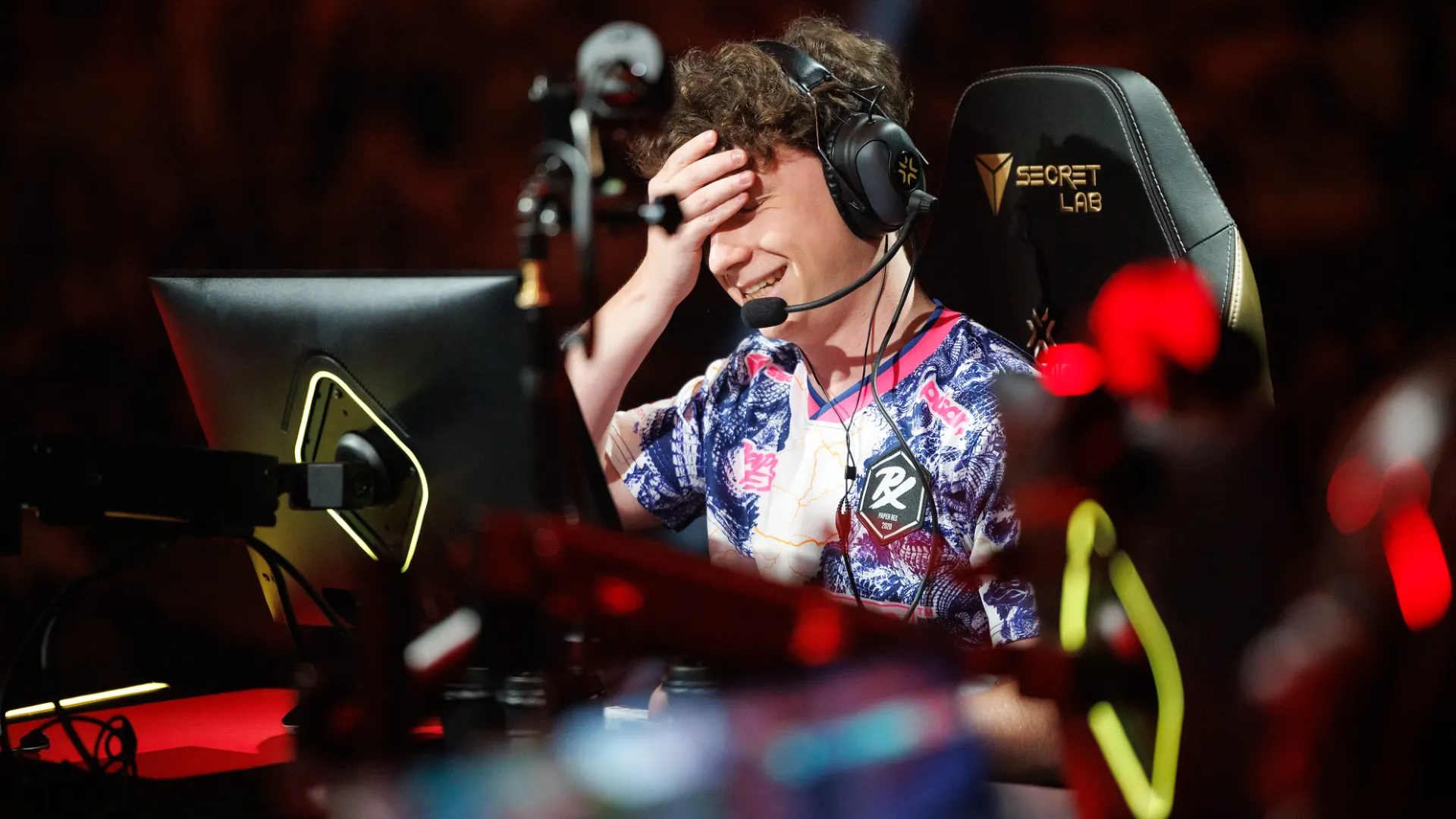 something at VALORANT Champions Shanghai. Credit: Yicun Liu/Riot Games