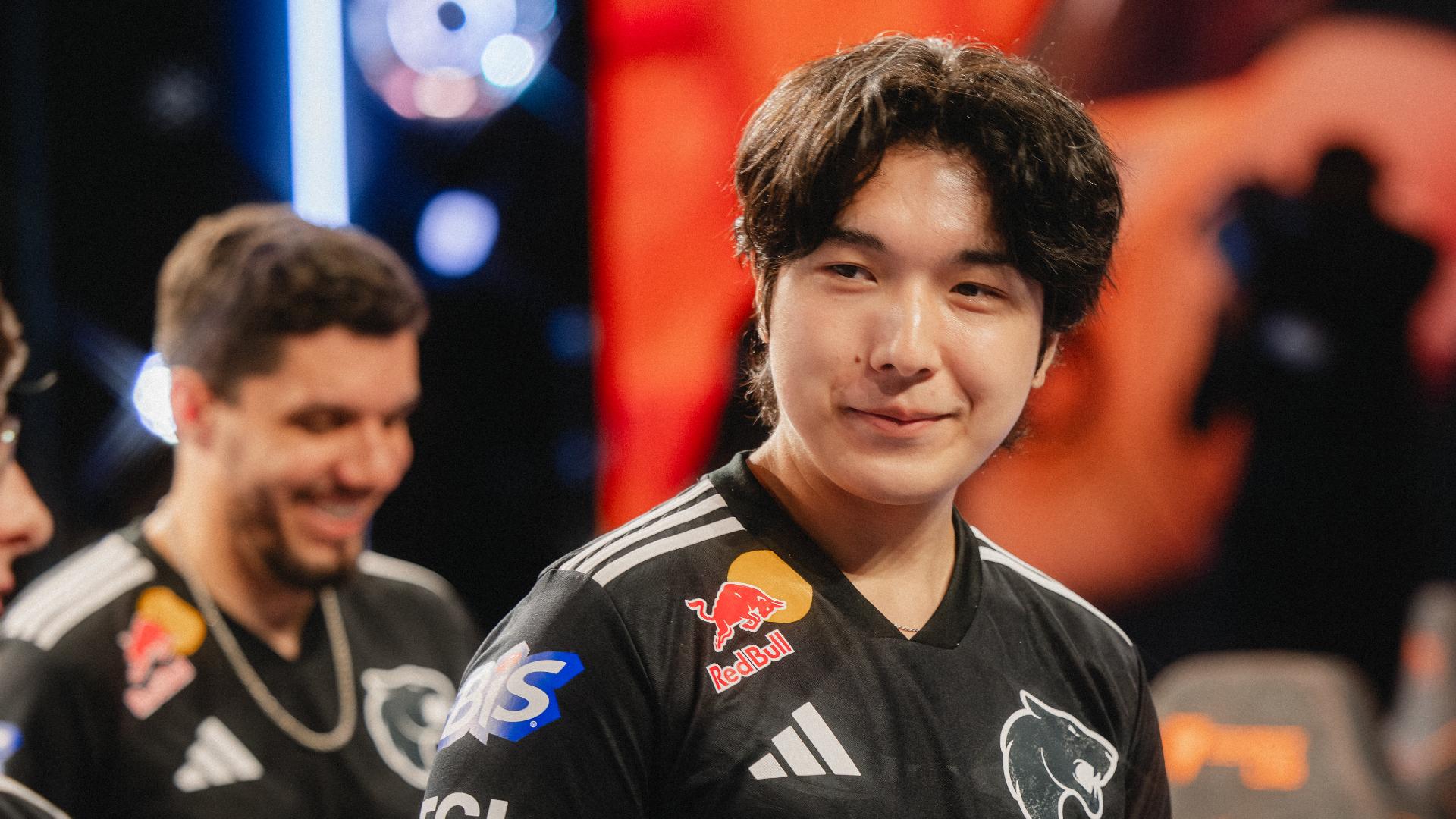 Alym before the game against NRG. Credit: Colin Young-Wolff/Riot Games