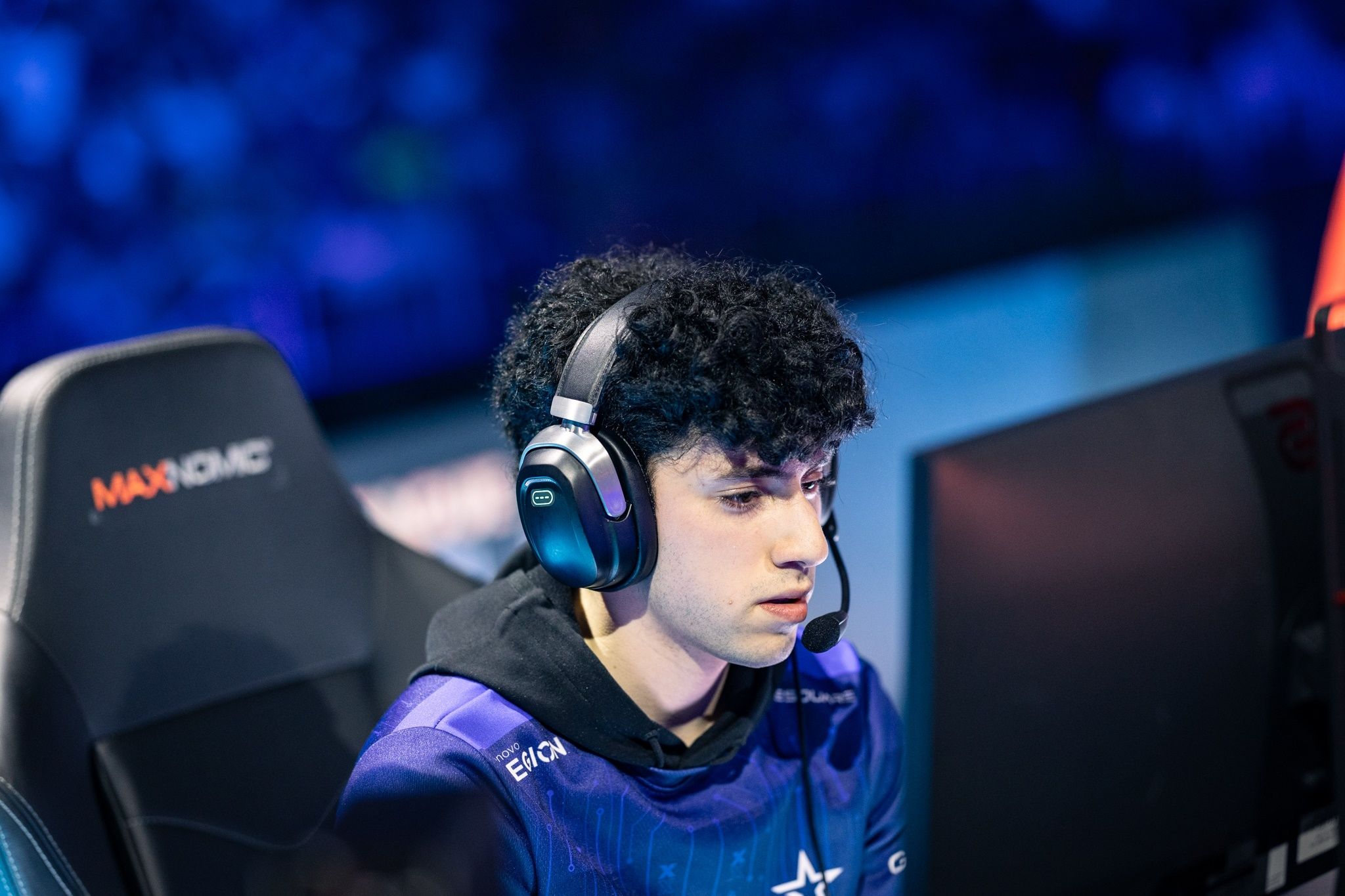 ajg competes at the RLCS 2022-23 World Championship with Complexity Gaming. Credit: Adela Sznajder