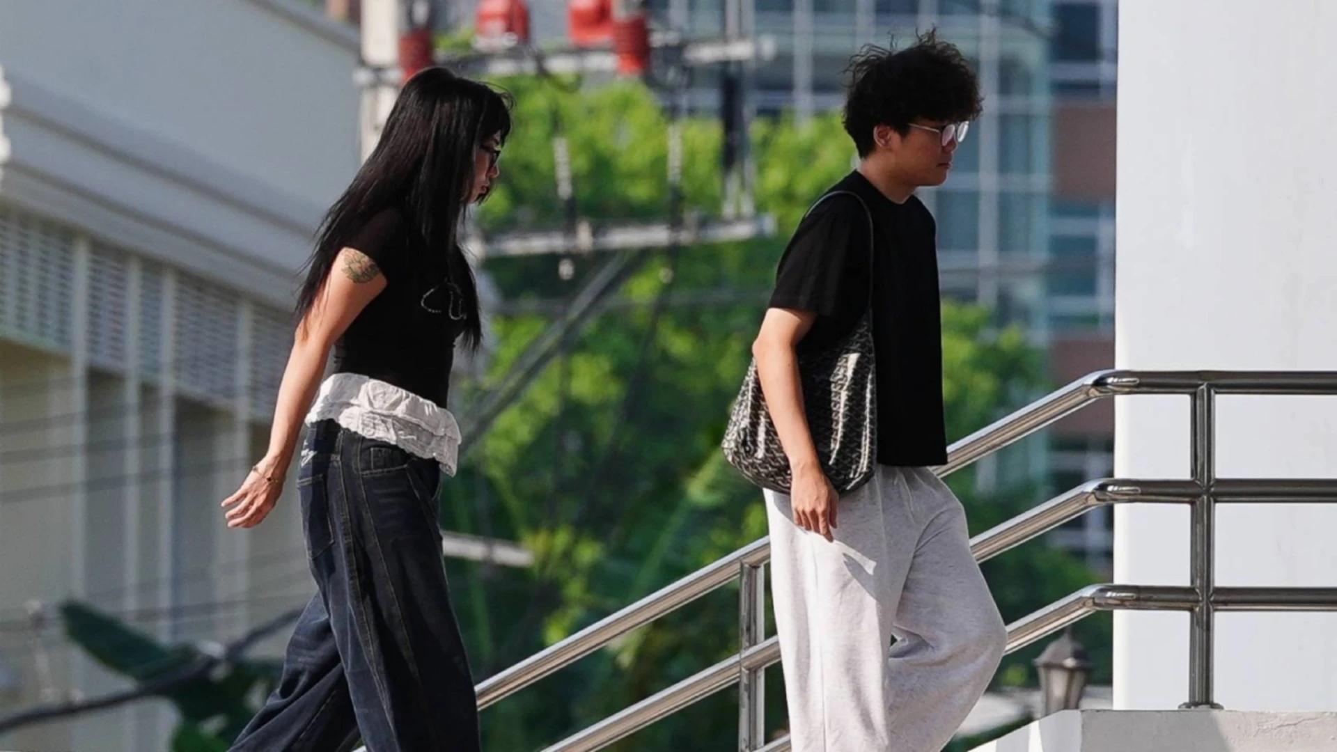 Tokyogurl and Cheerio at Pathumwan District Court. Credit: Thairath Online