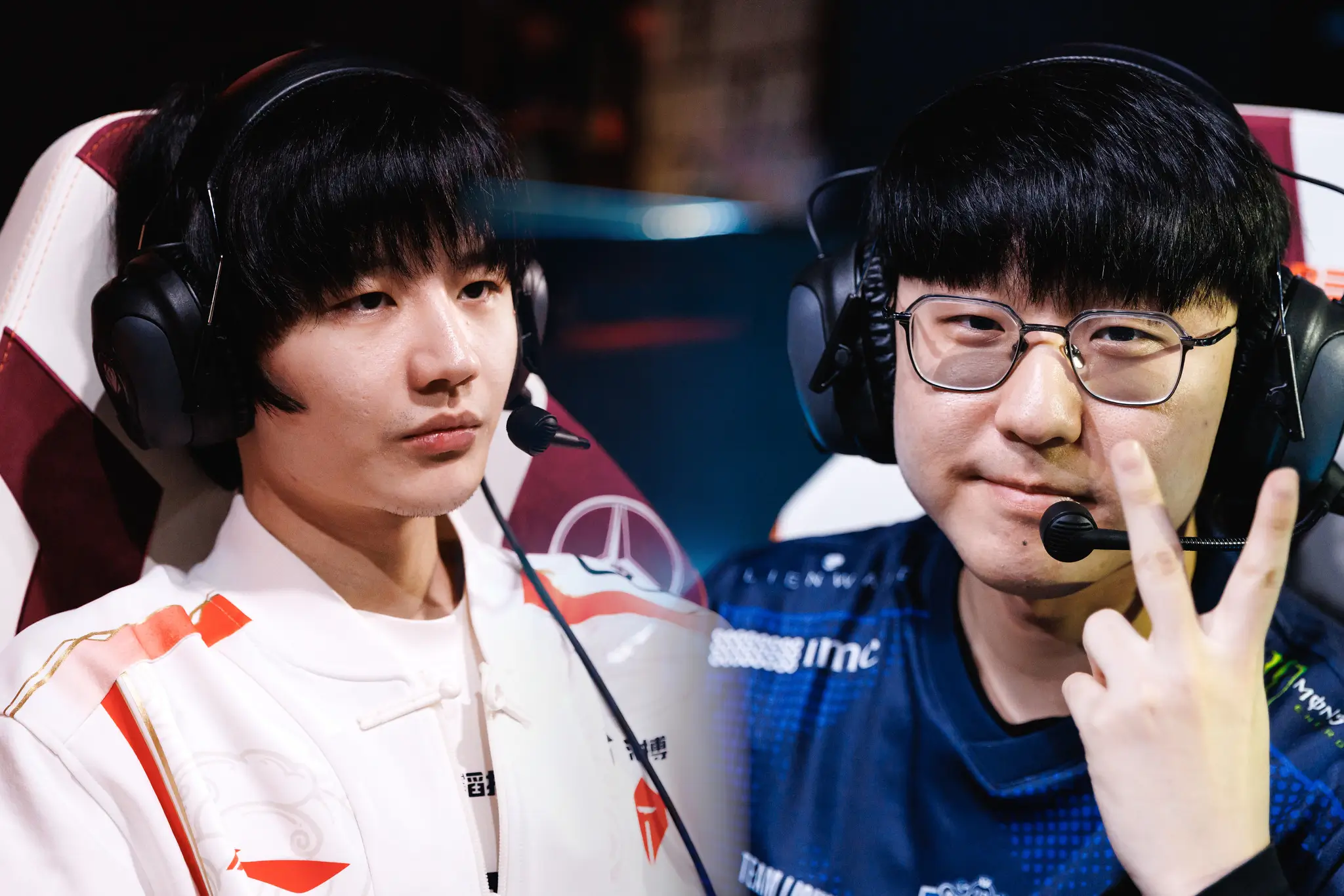 Support Liu "Crisp" Qing-Song for Top Esports, and AD Carry Sean "Yeon" Sung for Team Liquid at First Stand 2025.