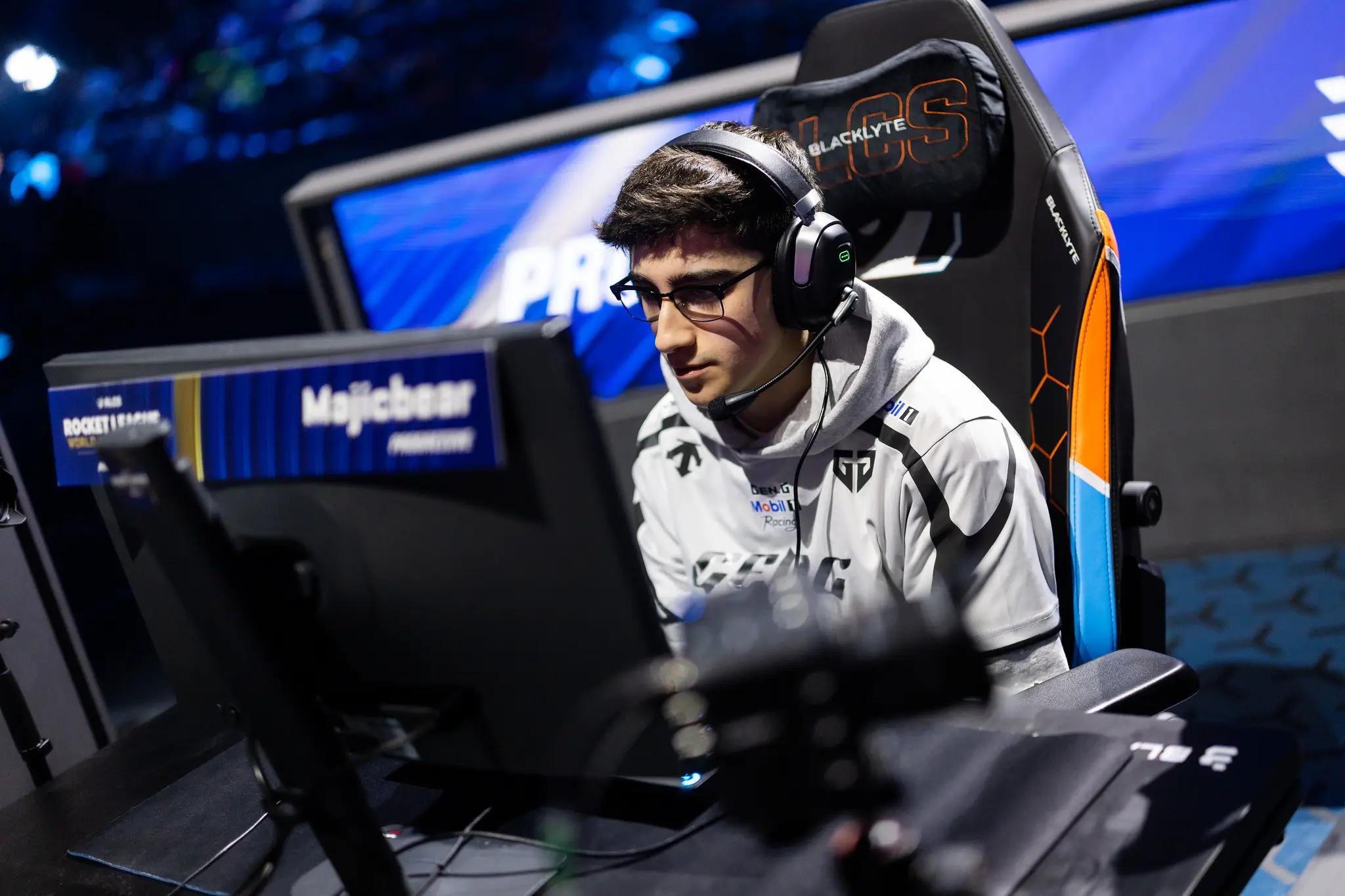 MaJicBear competing for Gen.G at the RLCS 2025 World Championship. Credit: Michał Konkol | BLAST.tv