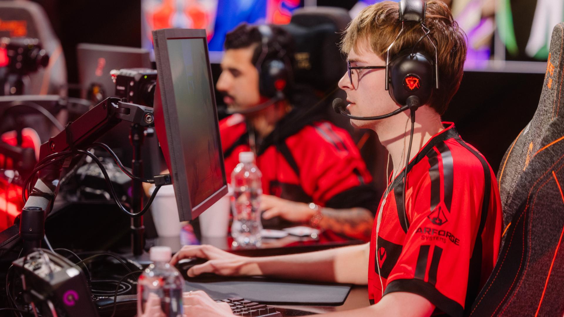 N4RRATE playing against FURIA at VCT Americas KickOff. Credit: Stefan Wisnoski/Riot Games