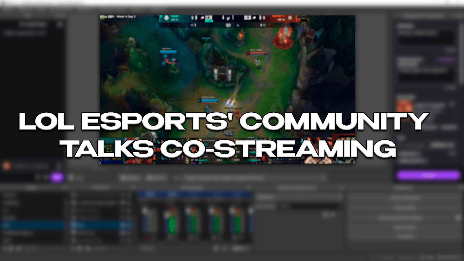 LoL Esports' co-stream. Image via Sheep Esports.