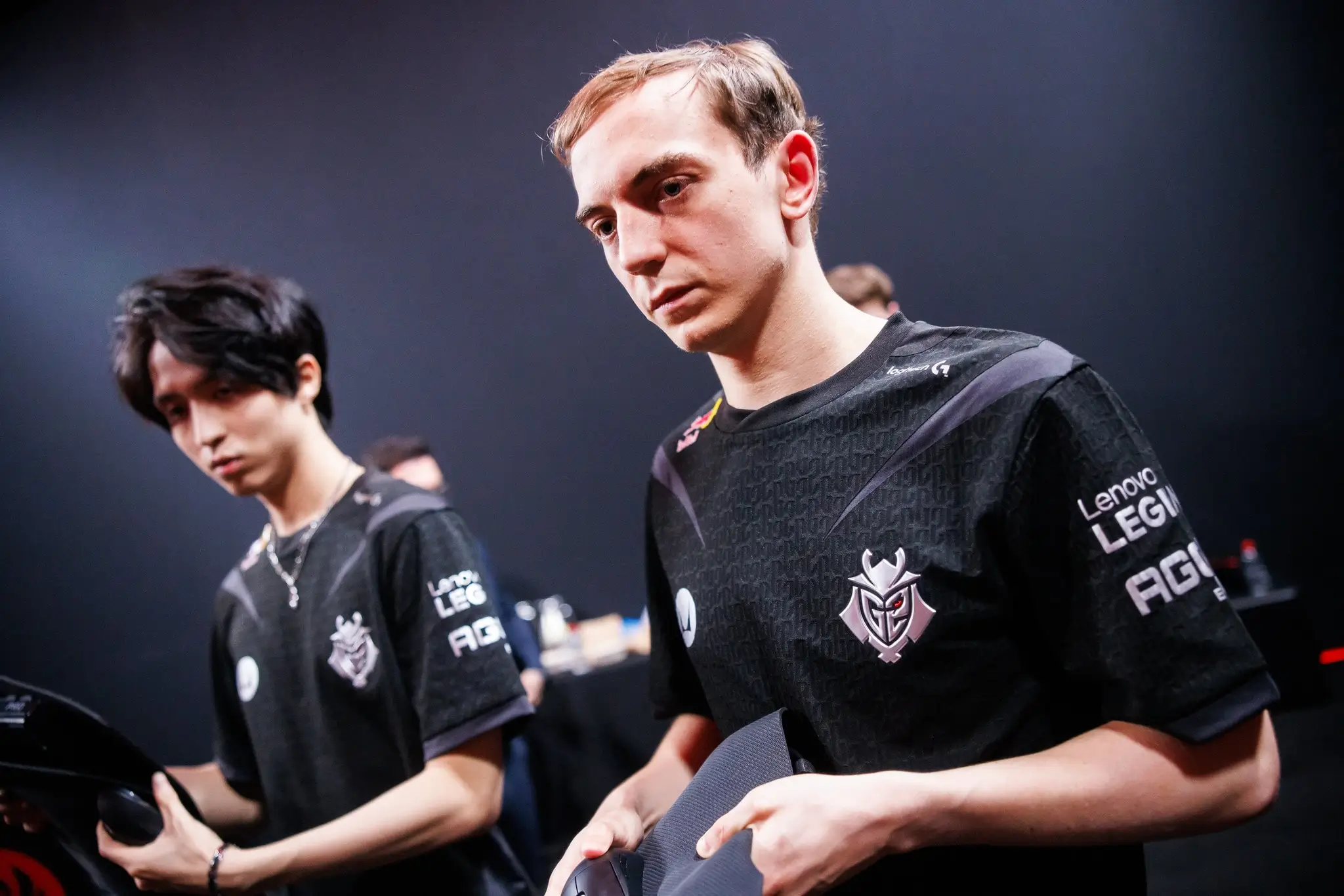 Rasmus "Caps" Borregaard Winther, disappointed after a loss to T1 in the MSI 2024 Bracket Stage.