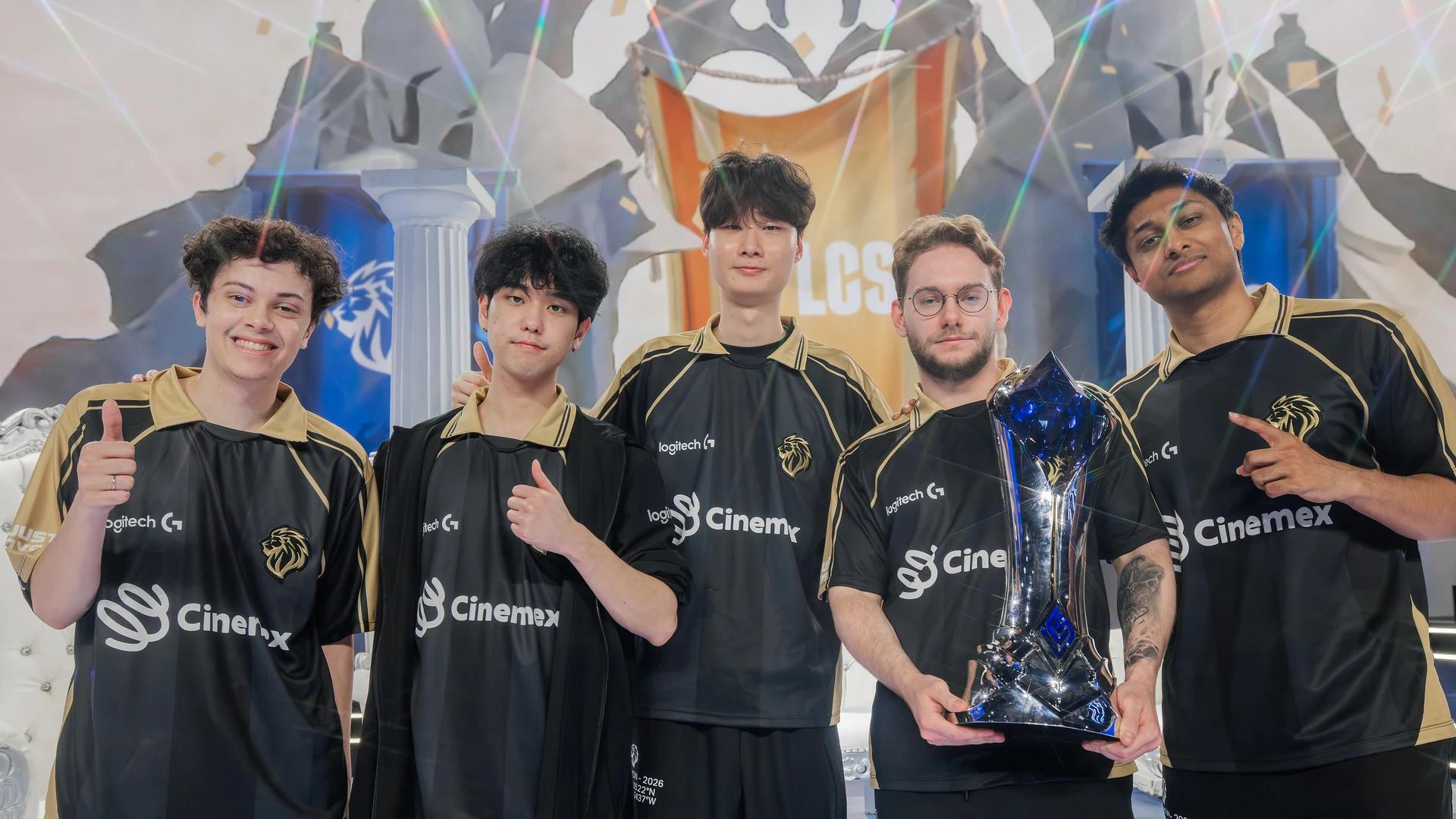 LYON lifts the Lock-In Trophy | Photo Credit: Riot Games