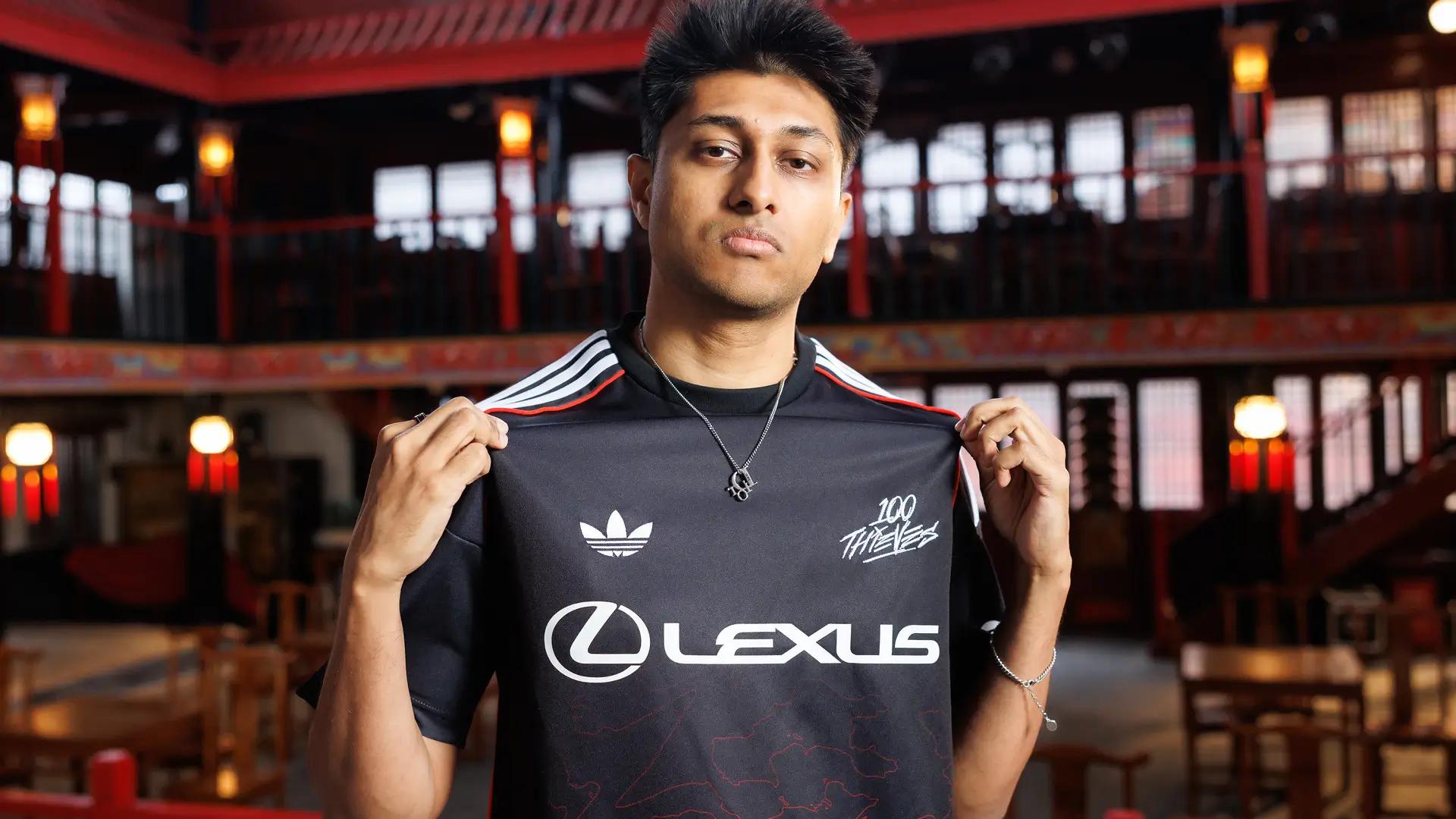 Niship "Dhokla" Doshi, toplaner of 100 Thieves at Worlds 2025.