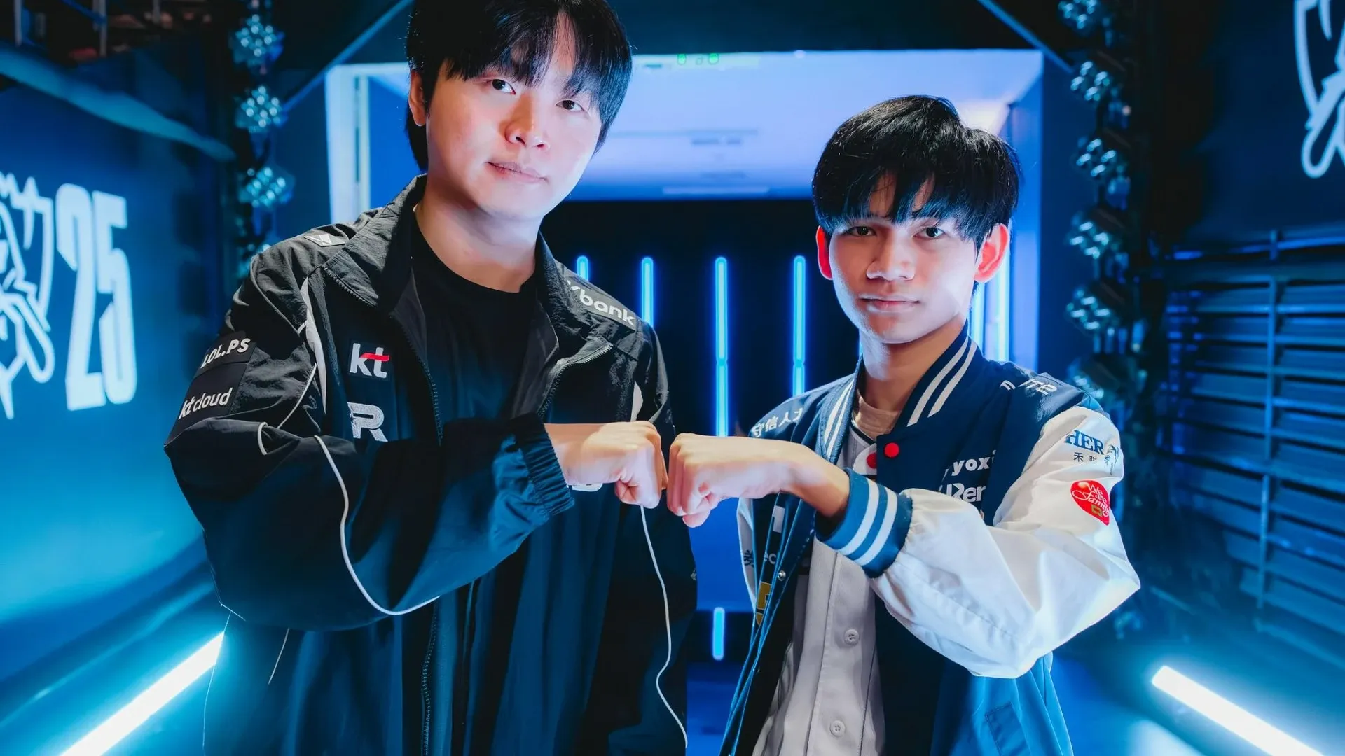 Bdd and HongQ before the game