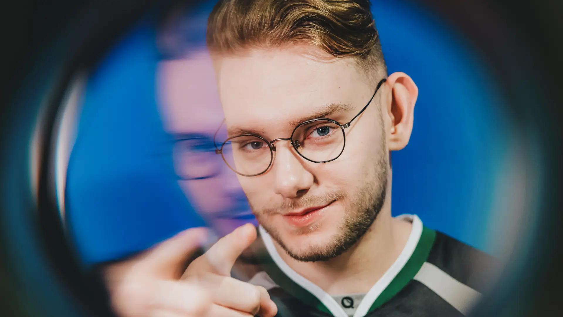 Kacper "Inspired" SĆoma, jungler of FlyQuest at MSI 2025.