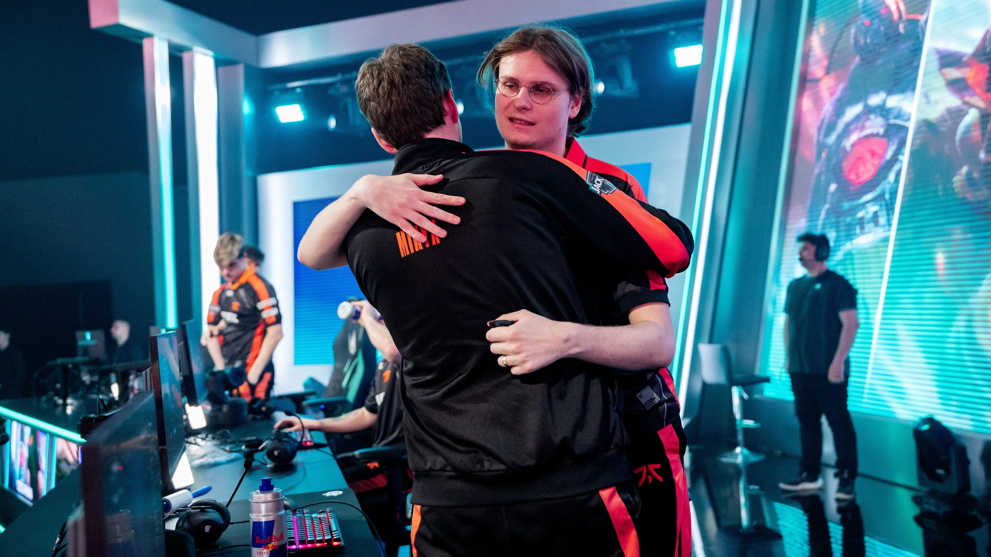 FNC Upset and Mikyx hugging
