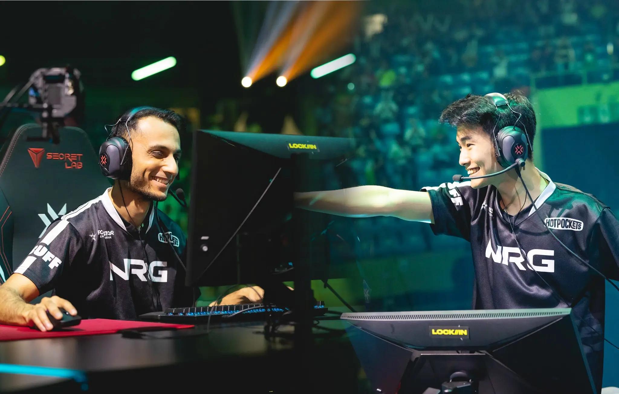 Pujan "FNS" Mehta and Sam "s0m" Oh, now rejoining NRG for the upcoming VCT Split 2.