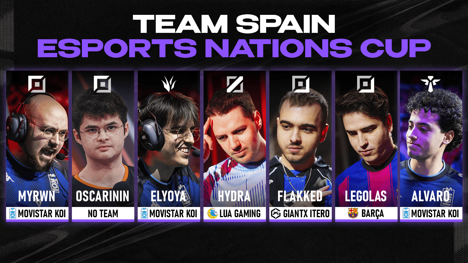 Spain ENC LoL Full Roster. Credit: Sheep Esports