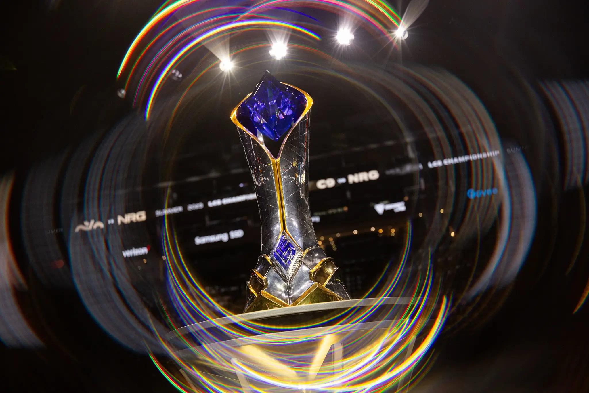 The LCS 2023 Summer Trophy.