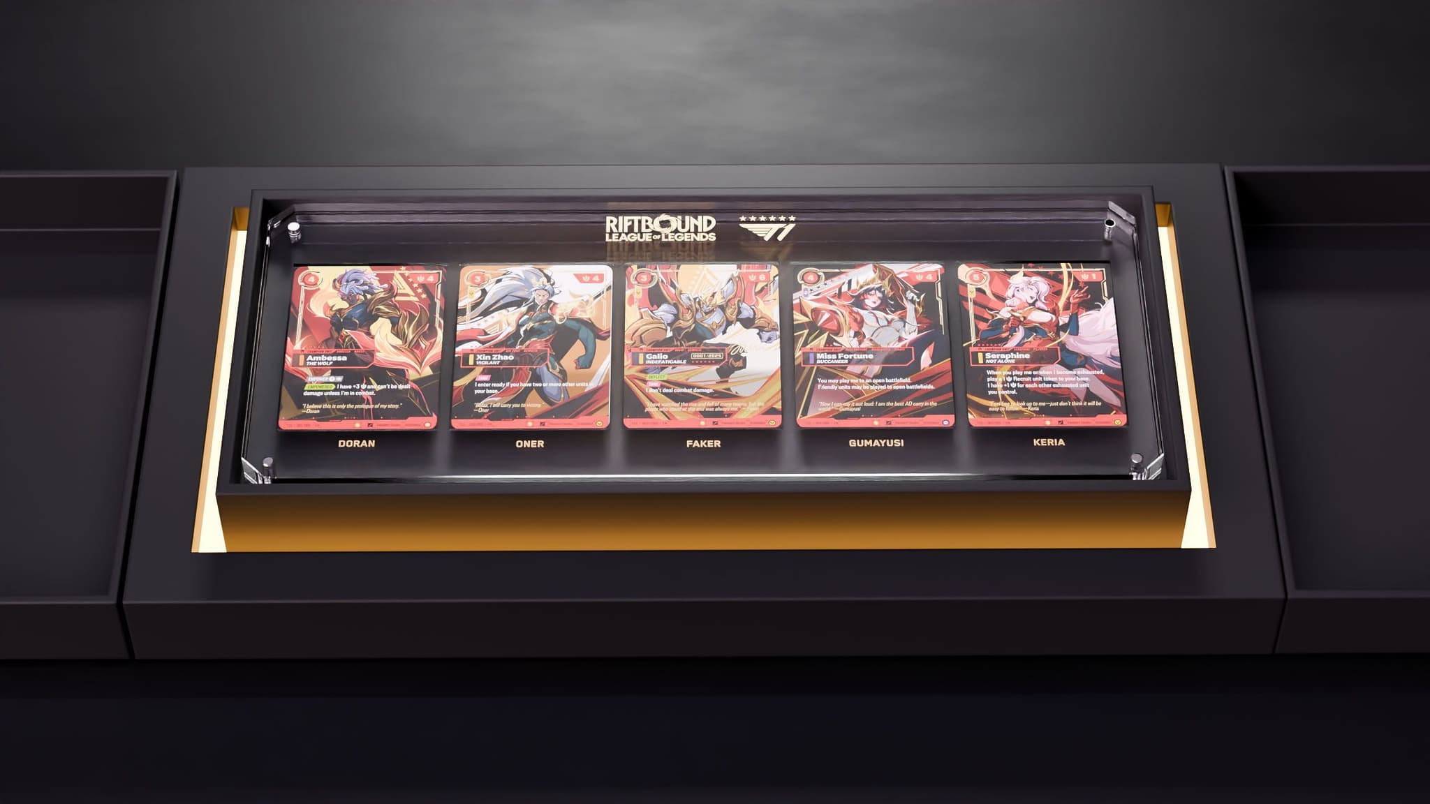 Sheep Esports - Riot unveils Riftbound x T1 2025 Worlds Champion Collection