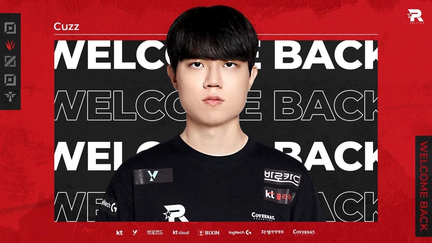 Sheep Esports - LoL: Cuzz re-joins KT Rolster on a 3-year deal until 2027