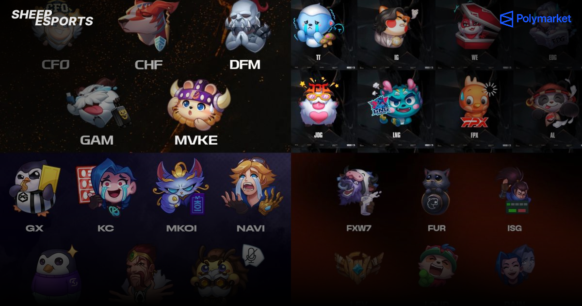 Sheep Esports - LoL: The major league teams and their new emotes